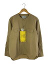 【中古】Barnsoutfitters◆長袖シャツ/2/コットン/BEG/無地【メンズウェア】