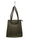 【中古】GUCCI◆トートバッグ/レザー/CML/総柄【バッグ】