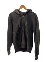 【中古】STUSSY◆SMOOTH STOCK ZIP HOODIE PIGMENT DYED/S/コットン/GRY/1975021【メンズウェア】
