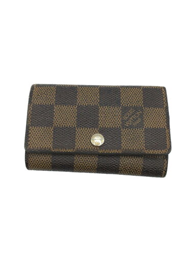 【中古】LOUIS VUITTON◆ダミエ/キーケース/--/BRW/チェック/レディース【服飾雑貨他】 【中古】LOUIS VUITTON◆ダミエ/キーケース/--/BRW/チェック/レディース【服飾雑貨他】
