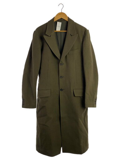 【中古】yohji yamamoto POUR HOMME◆ヨウジヤマモトプールオム/17AW/コート/2/ウール/カーキ/HK-J16-802【メンズウェア】 【中古】yohji yamamoto POUR HOMME◆ヨウジヤマモトプールオム/17AW/コート/2/ウール/カーキ/HK-J16-802【メンズウェア】