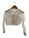 【中古】Darich◆セットアップ/スパンコールシアーシャツ/FREE/ポリエステル/ホワイト/112411004【レディースウェア】(4)
