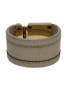 【中古】LOUIS VUITTON◆ブラスレセリュール/バングル/レザー/CRM/レディース/M92632【服飾雑貨他】
