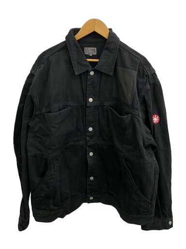 【中古】C.E(CAV EMPT)◆25SS/OVERDYE VH EX DNA DENIM JACKET/XL/コットン/BLK/CES27JK10【メンズウェア】 【中古】C.E(CAV EMPT)◆25SS/OVERDYE VH EX DNA DENIM JACKET/XL/コットン/BLK/CES27JK10【メンズウェア】