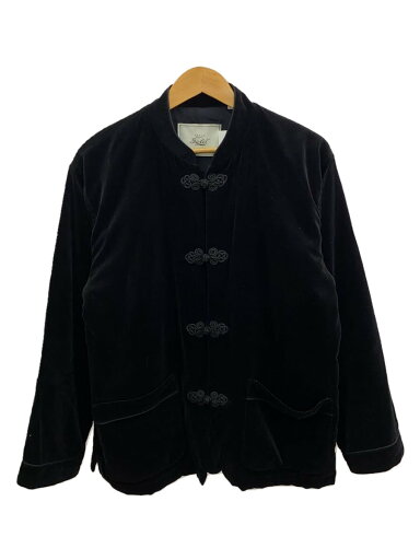 【中古】gold◆ベルベットチャイナジャケット/M/コットン/BLK/GL13951【メンズウェア】 【中古】gold◆ベルベットチャイナジャケット/M/コットン/BLK/GL13951【メンズウェア】