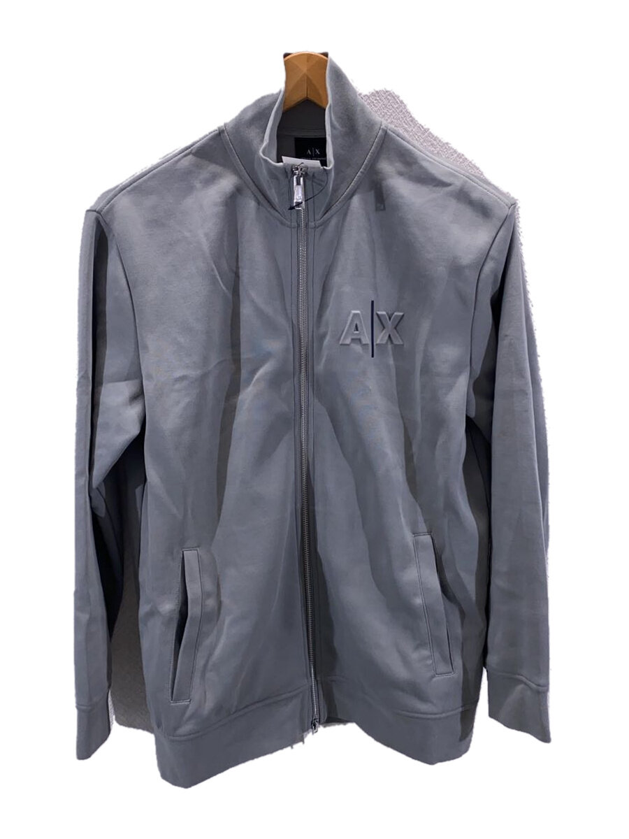 【中古】ARMANI EXCHANGE◆トラックジャケット/ジップジャケット/XS/ポリエステル/GRY/無地/6KZMF J ZJ5GZ【メンズウェア】