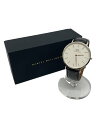 【中古】Daniel Wellington◆Quartz watch/クォーツ腕時計/アナログ/レザー/WHT/BLK/SS/e40sw06【服飾雑貨他】(2)