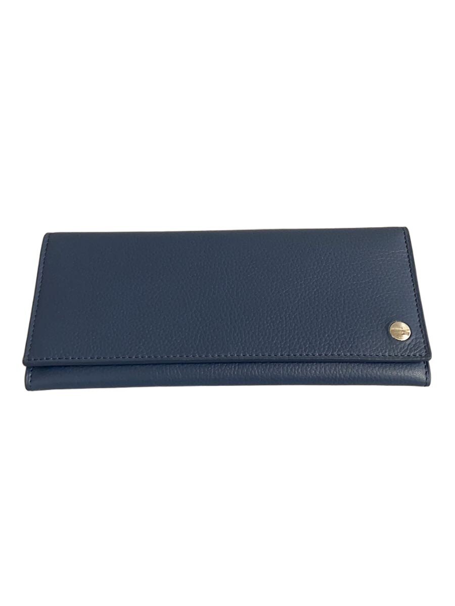 【中古】dunhill◆長財布/--/BLU/無地/�