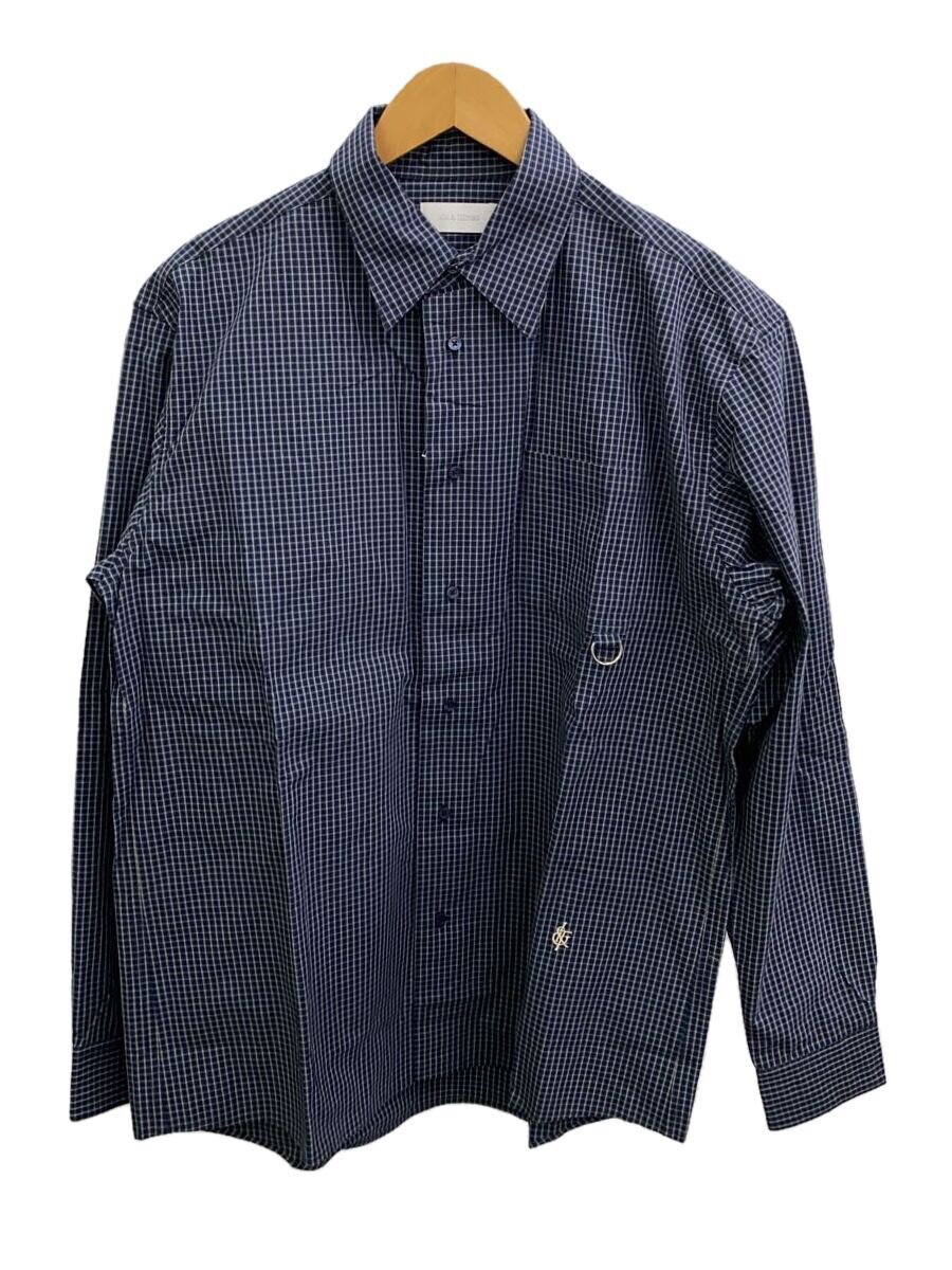 【中古】ICE&TECHNO◆25SS/ICEANDRE CHECK SHIRT/L/コットン/NVY/チェック/IT25SS-SH01【メンズウェア】