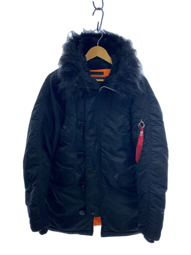 【中古】ALPHA INDUSTRIES◆ミリタリージャケット/S/ナイロン/BLK/無地/1615573-8335【メンズウェア】 【中古】ALPHA INDUSTRIES◆ミリタリージャケット/S/ナイロン/BLK/無地/1615573-8335【メンズウェア】