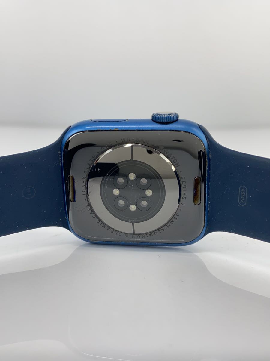 【中古】Apple◆Apple Watch Series 7 GPSモデル 45mm [ブルー] MKN83J/A/ラバー【服飾雑貨他】