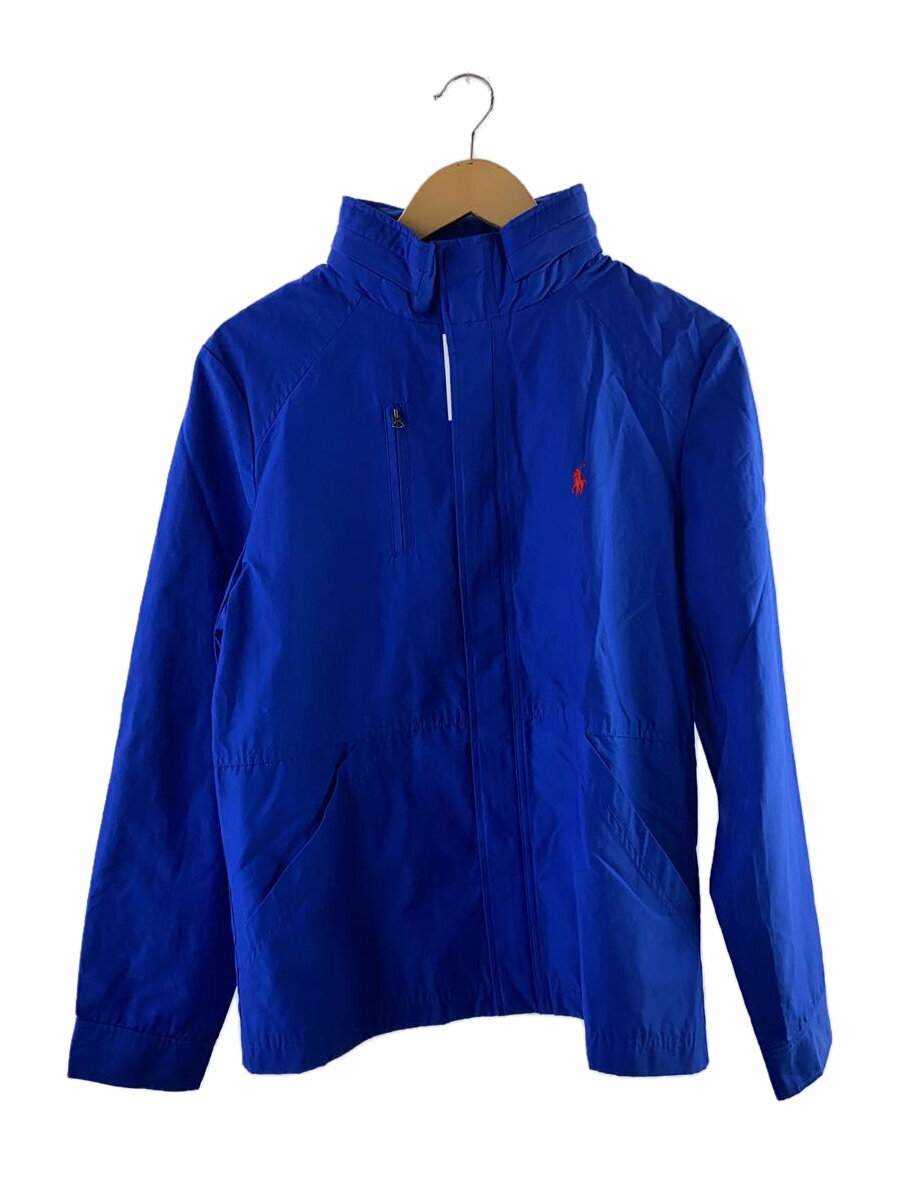 【中古】POLO RALPH LAUREN◆ユースモデル/マウンテンパーカ/XL/ナイロン/BLU/無地//【メンズウェア】
