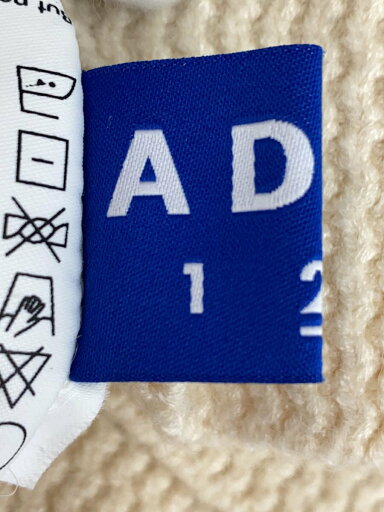 【中古】ADER ERROR◆ニット・セーター(厚手)/--/コットン/CRM/無地【メンズウェア】