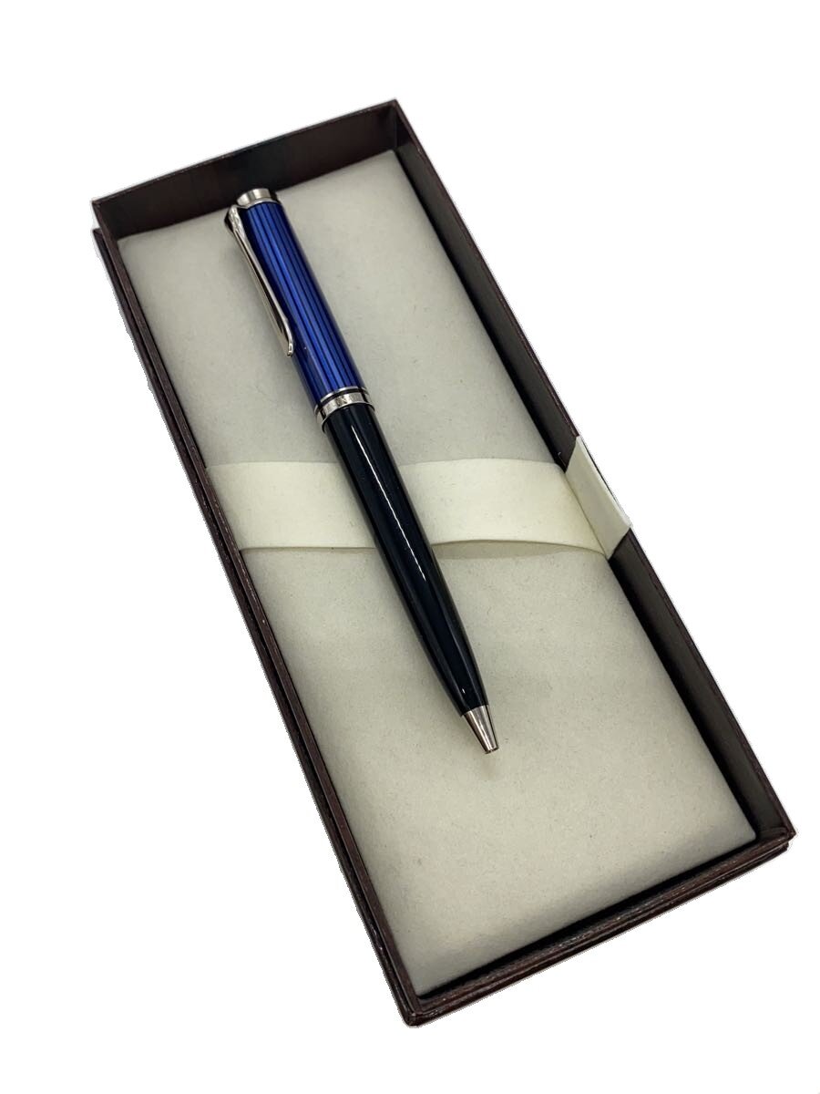 【中古】Pelikan◆ボールペン/BLU/M600/スーベレーン/ブルー縞【インテリア小物・日用雑貨】