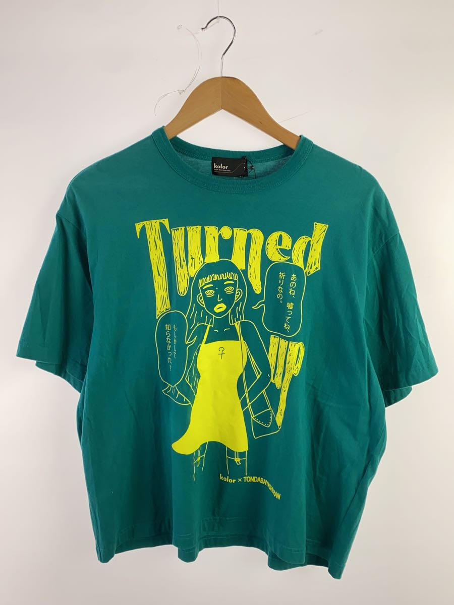 【中古】kolor◆Tシャツ/1/コットン/GRN/23scm-t11206//【メンズウェア】