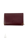 【中古】Cartier◆2つ折り財布/--/BRD/無地/レディース【服飾雑貨他】(4)