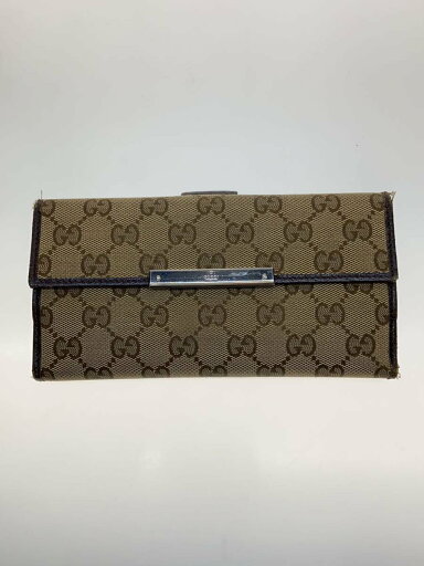 【中古】GUCCI◆長サイフ_GGキャンバス/キャンバス/BEG/ベージュ/レディース/112715【服飾雑貨他】 【中古】GUCCI◆長サイフ_GGキャンバス/キャンバス/BEG/ベージュ/レディース/112715【服飾雑貨他】
