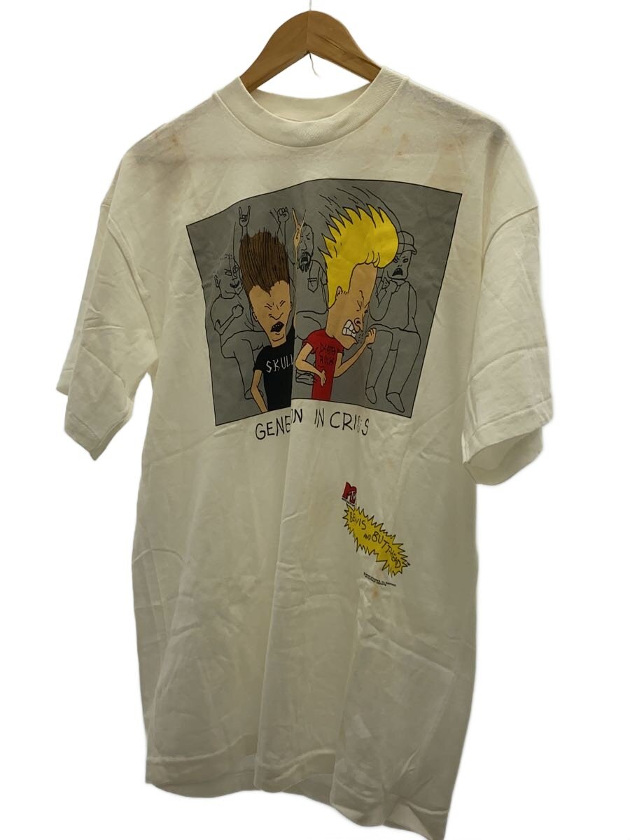 STANLEY DESANTIS◆Tシャツ/L/コットン/WHT/MTV NETWORKS/染みあり
