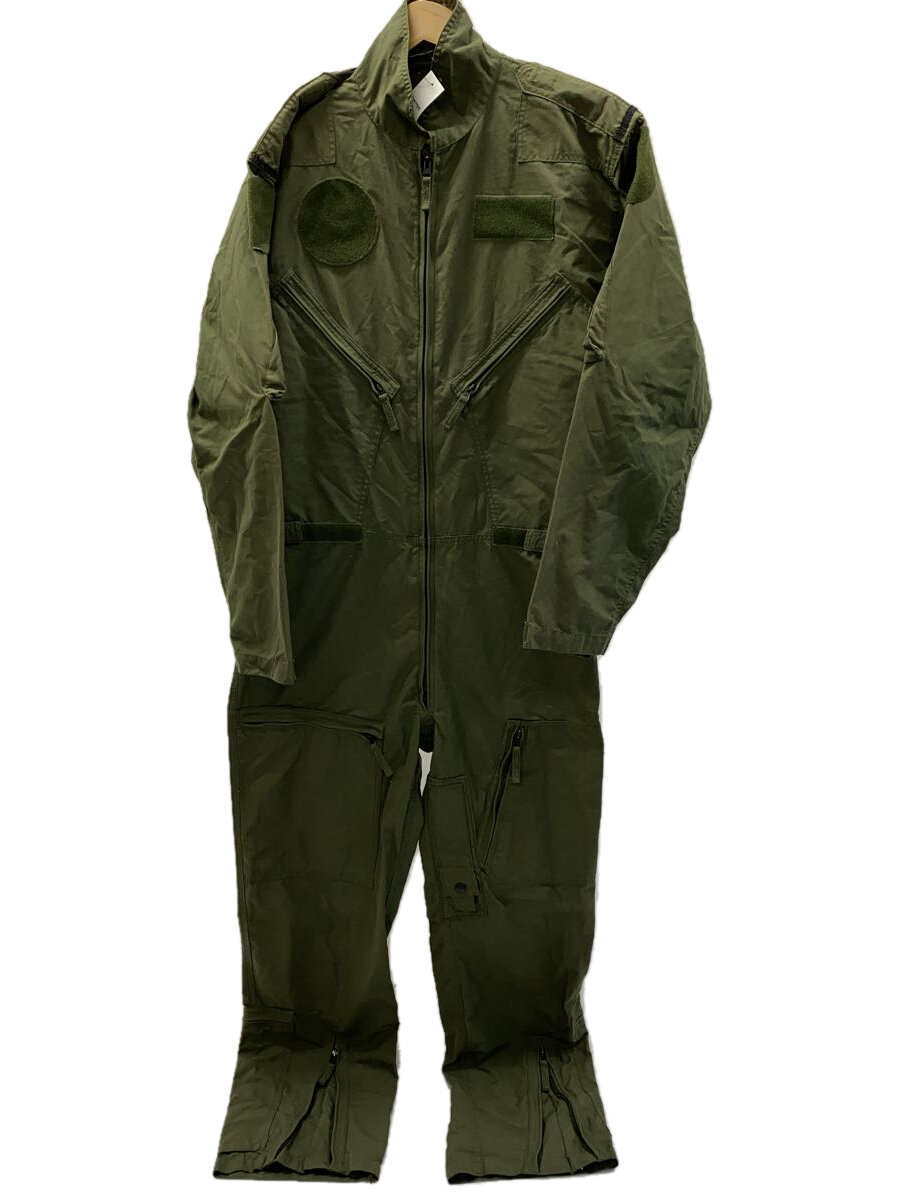 【中古】MILITARY◆オールインワン/ジャンプスーツ/コットン/KHK/無地【メンズウェア】