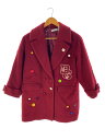 【中古】DOLCE&GABBANA◆ジャケット/--/ウール/RED/無地//【キッズ】