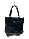【中古】ARMANI JEANS◆トートバッグ/ポリエステル/NVY/無地【バッグ】