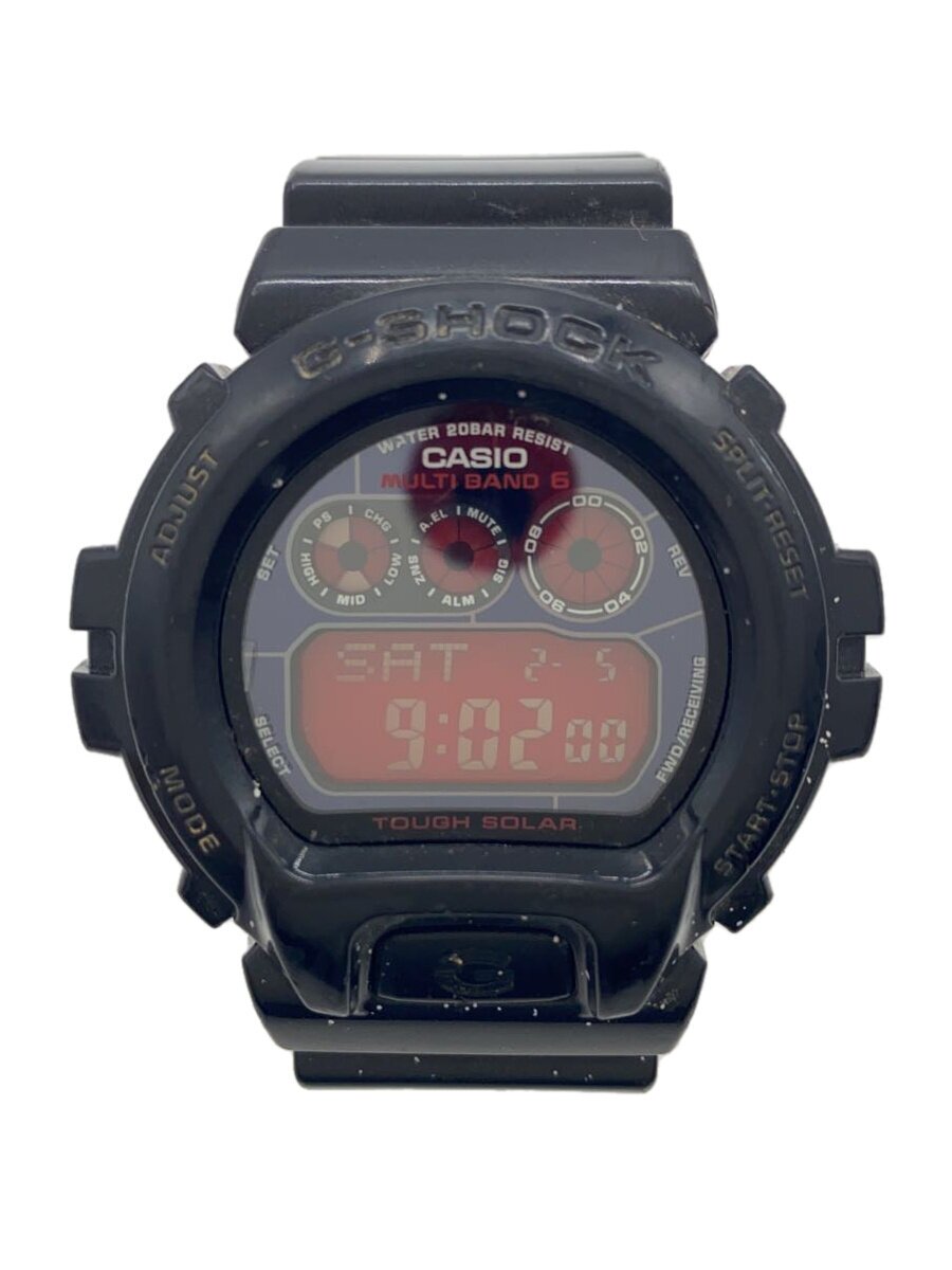 【中古】CASIO◆G-SHOCK/クォーツ腕時計/デジタル/ラバー/RED/BLK/GW-6900 ...
