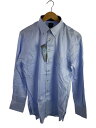 【中古】GUILD PRIME◆長袖シャツ/42/コットン/BLU/無地/71L30-501-22/ボタンダウン/タグ付【メンズウェア】(4)