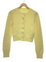 【中古】Maison Margiela◆アンゴラニットカーディガン(厚手)/S/アンゴラ/YLW/2023/S29HP0001 S18269【レディースウェア】