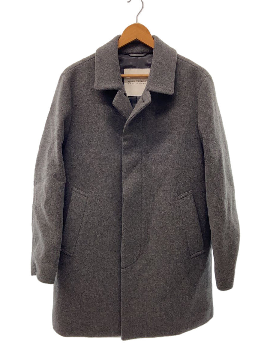 【中古】MACKINTOSH PHILOSOPHY◆ステンカラーコート/40/ウール/GRY/H1C26-624-06【メンズウェア】
