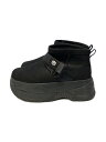 【中古】SHAKA◆厚底ムートンブーツ/--/BLK【シューズ】(4)