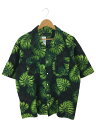 【中古】ALWAYS OUT OF STOCK◆半袖シャツ/XL/コットン/BLK/総柄【メンズウェア】