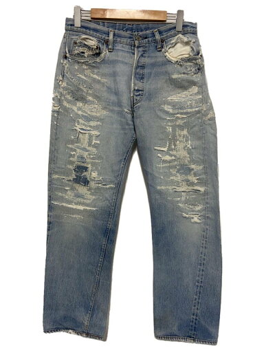 【中古】Levi’s◆赤耳/501/80s/ボタン裏6/リペア多数/ボトム/--/デニム/無地【メンズウェア】 【中古】Levi’s◆赤耳/501/80s/ボタン裏6/リペア多数/ボトム/--/デニム/無地【メンズウェア】