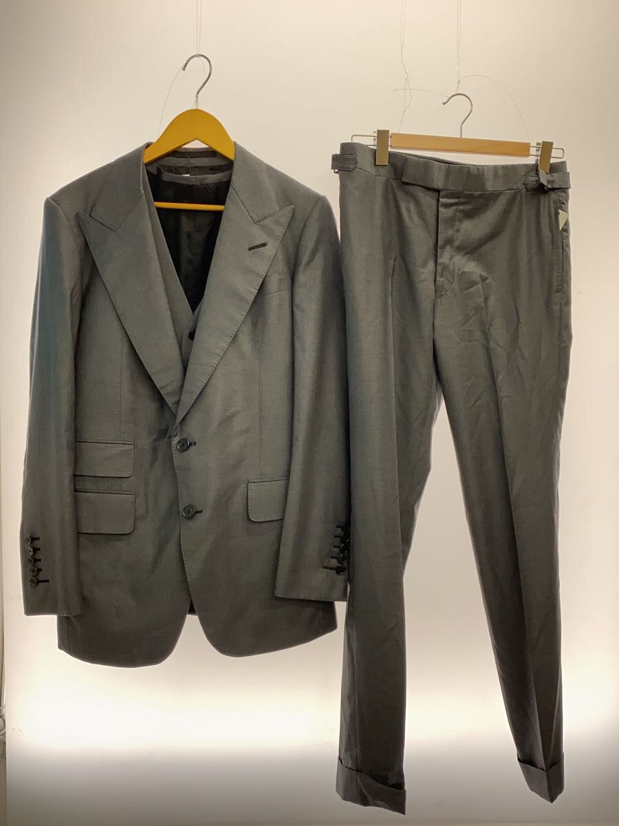 【中古】Loro Piana◆ROYAL WISH_Super 170s Wool&Silk 600/ウール/GRY/無地【メンズウェア】