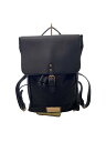 【中古】Gaston Luga◆リュック/キャンバス/BLK/無地【バッグ】