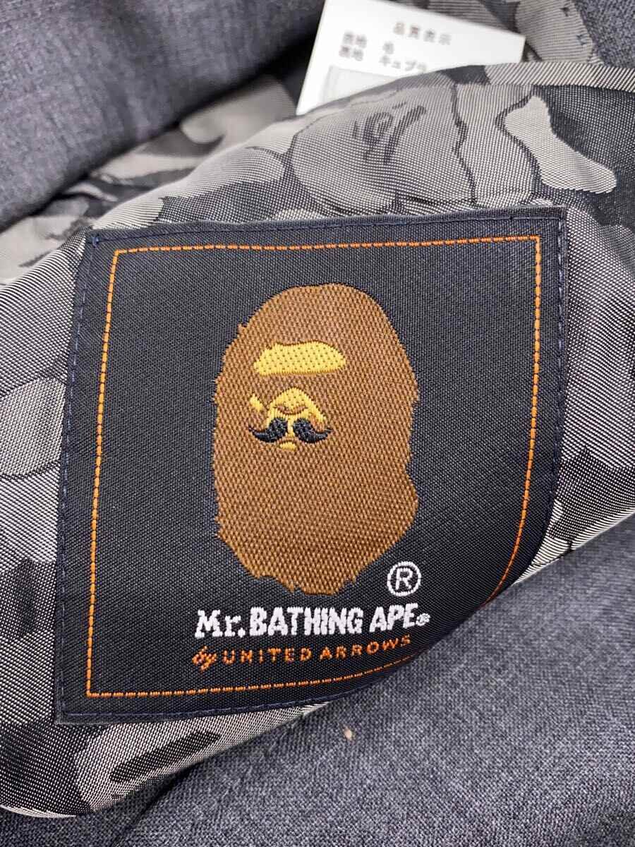 【中古】Mr.BATHING APE◆Mr.BATHING APE/セットアップ/日本製/44/ウール/GRY/グレー//【メンズウェア】