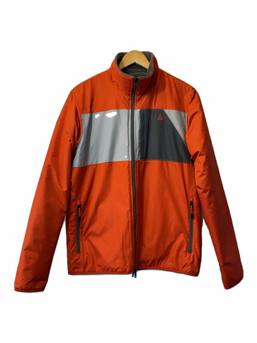 【中古】NIKE ACG◆リバーシブル/ボアジャケット/M/ポリエステル/ORN/383644-891【メンズウェア】
