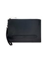 【中古】COACH◆セカンドバッグ/レザー/BLK/無地/f68154【バッグ】