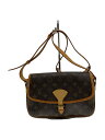 【中古】LOUIS VUITTON◆ソローニュ_モノグラム・キャンバス_BRW/PVC/BRW【バッグ】