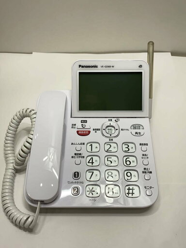 【中古】Panasonic◆電話機 VE-GD68DW-W【家電・ビジュアル・オーディオ】 【中古】Panasonic◆電話機 VE-GD68DW-W【家電・ビジュアル・オーディオ】
