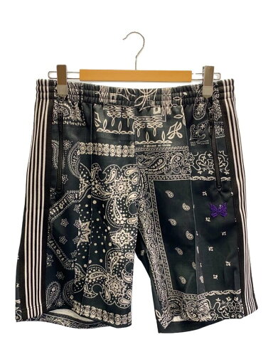 【中古】Needles◆ショートパンツ/L/ポリエステル/BLK/ブラック/ペーズリー/PU1722【メンズウェア】 【中古】Needles◆ショートパンツ/L/ポリエステル/BLK/ブラック/ペーズリー/PU1722【メンズウェア】