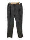 【中古】LANVIN◆2WAY STRECH PEDAL PUSHER SLACKS/スラックスパンツ/50/ウール/GRY/P305【メンズウェア】