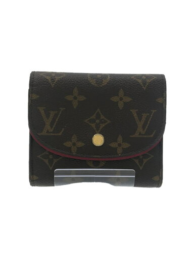 【中古】LOUIS VUITTON◆ポルト・フォイユ・アリアンヌ_モノグラム・キャンバス_BRW_フューシャ/PVC/BRW/レディース【服飾雑貨他】 【中古】LOUIS VUITTON◆ポルト・フォイユ・アリアンヌ_モノグラム・キャンバス_BRW_フューシャ/PVC/BRW/レディース【服飾雑貨他】