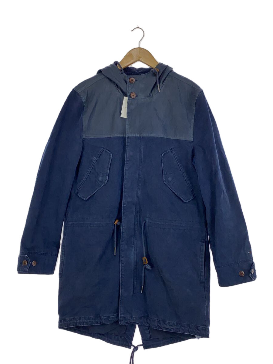 【中古】HILFIGER DENIM◆フィッシュテール/モッズコート/M/コットン/NVY【メンズウェア】