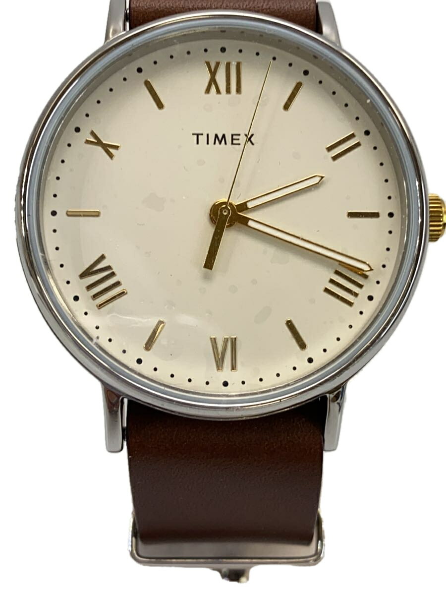 【中古】TIMEX◆クォーツ腕時計/アナ