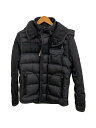 【中古】MONCLER◆ダウンジャケット/1/ナイロン/BLK/B20914139285 53227/RYAN GIUBBOTTO【メンズウェア】(4)