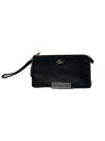 【中古】COACH◆ポーチ/レザー/BLK/無地【バッグ】(4)