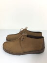 【中古】Clarks◆シューズ/US8/BRW/スウェード/C68167【シューズ】