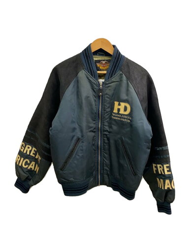 【中古】HARLEY DAVIDSON◆スタジャン/L/ナイロン【メンズウェア】 【中古】HARLEY DAVIDSON◆スタジャン/L/ナイロン【メンズウェア】