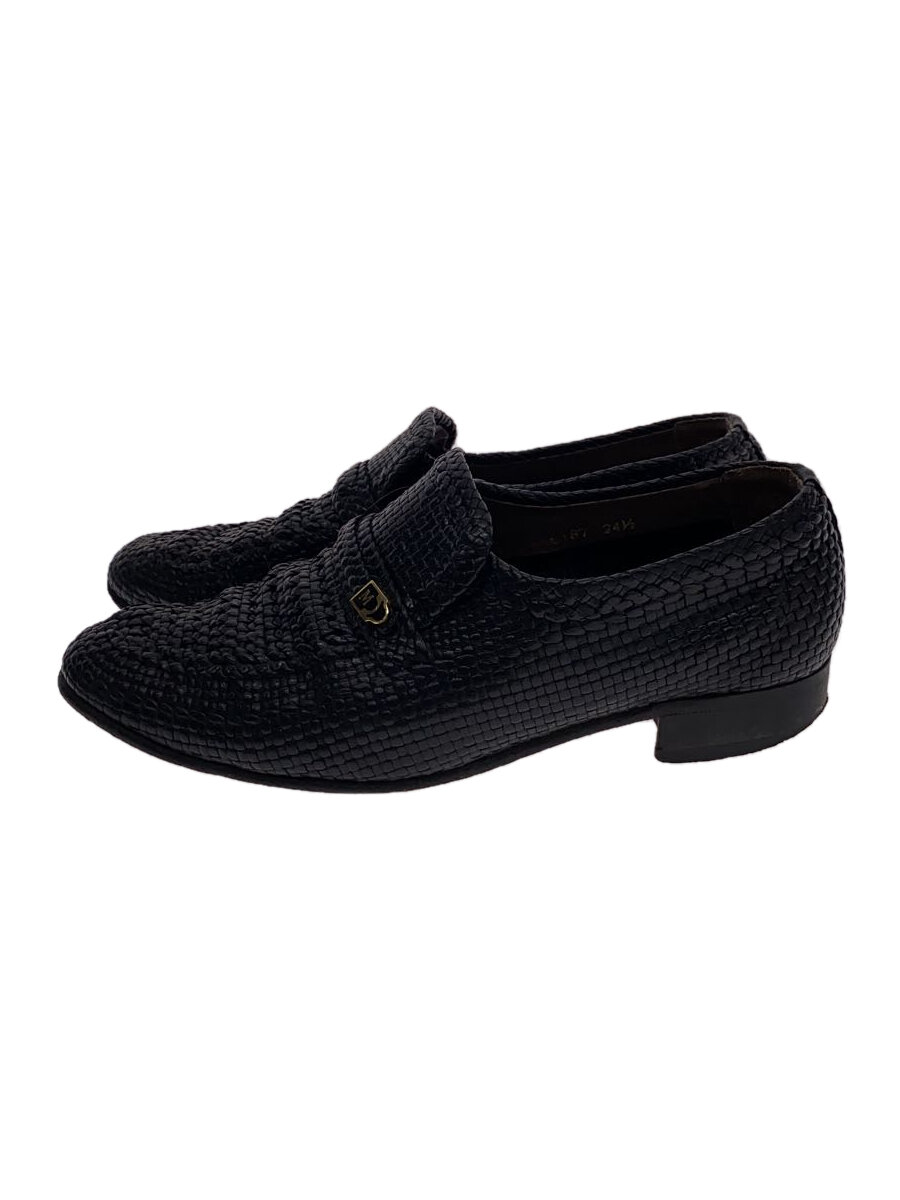 【中古】marelli◆ドレスシューズ/24.5cm/BLK/ローファー/イントレチャート【シューズ】