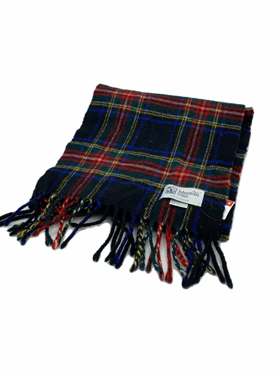 【中古】Johnston’s Of Elgin◆ストール/ウール/マルチカラー/チェック/レディース【服飾雑貨他】